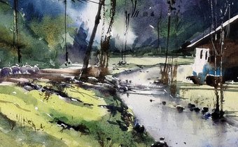 Watercolor by Pomothy László