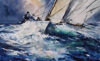 Watercolor by Pomothy László