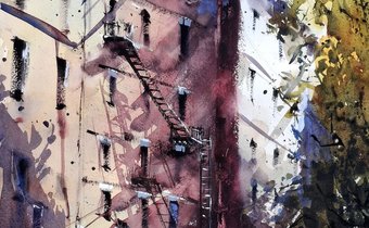 Watercolor by Pomothy László