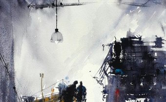 Watercolor by Pomothy László