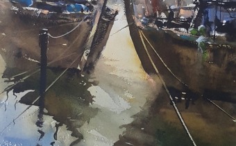 Watercolor by Pomothy László