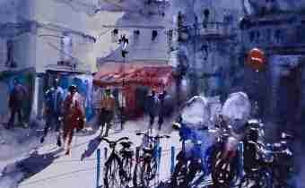 Watercolor by Pomothy László