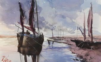 Watercolor by Pomothy László