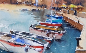 Watercolor by Pomothy László
