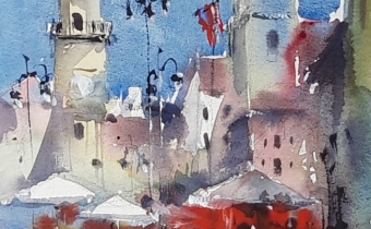 Watercolor by Pomothy László