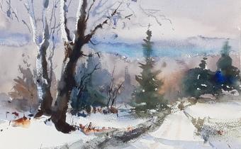 Watercolor by Pomothy László