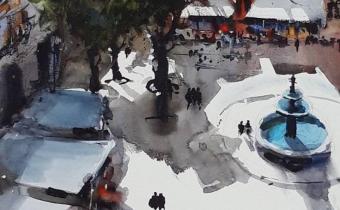 Watercolor by Pomothy László