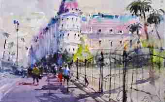 Watercolor by Pomothy László