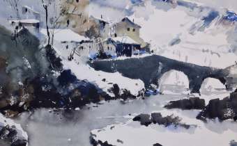 Watercolor by Pomothy László