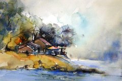 Watercolor by Pomothy László