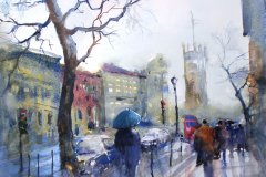 Watercolor by Pomothy László
