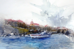 Watercolor by Pomothy László